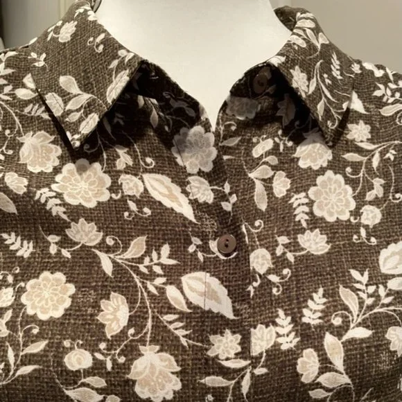 NYDJ Long Sleeve Button Blouse - M - Picture 7 of 9